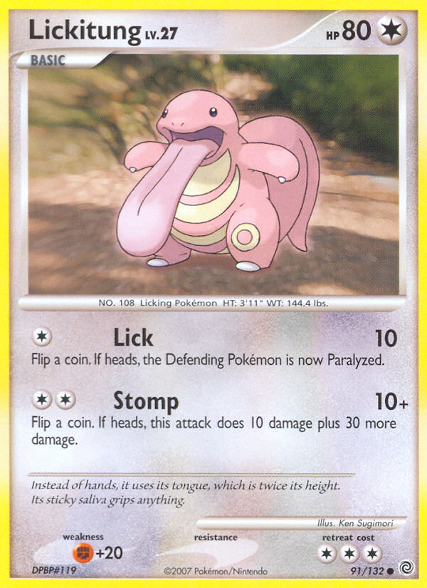 Lickitung (91/132) [Diamond & Pearl: Secret Wonders] | Galaxy Games LLC