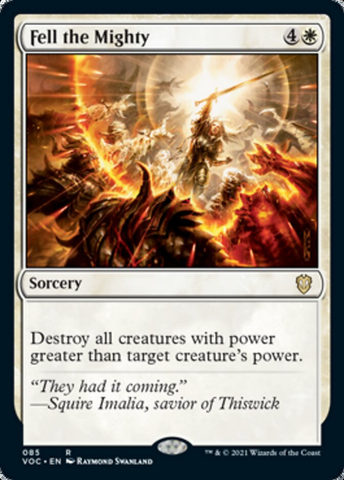 Fell the Mighty [Innistrad: Crimson Vow Commander] | Galaxy Games LLC