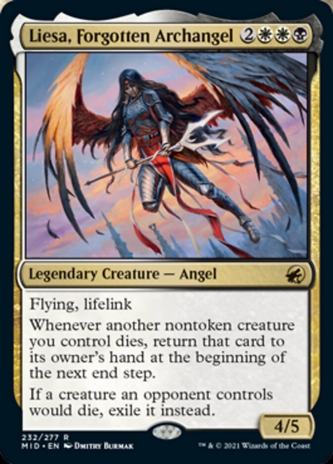 Liesa, Forgotten Archangel [Innistrad: Midnight Hunt] | Galaxy Games LLC