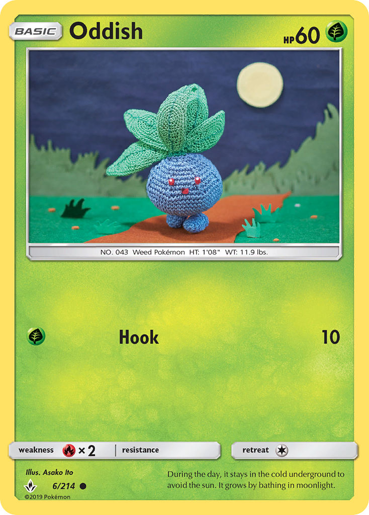 Oddish (6/214) [Sun & Moon: Unbroken Bonds] | Galaxy Games LLC