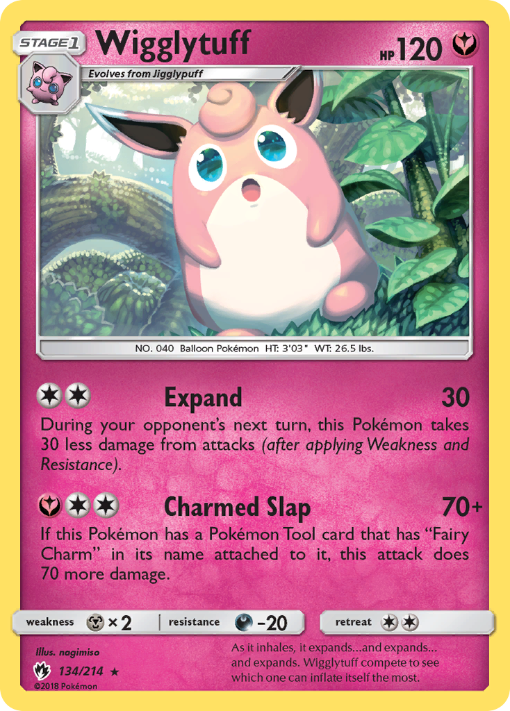 Wigglytuff (134/214) [Sun & Moon: Lost Thunder] | Galaxy Games LLC