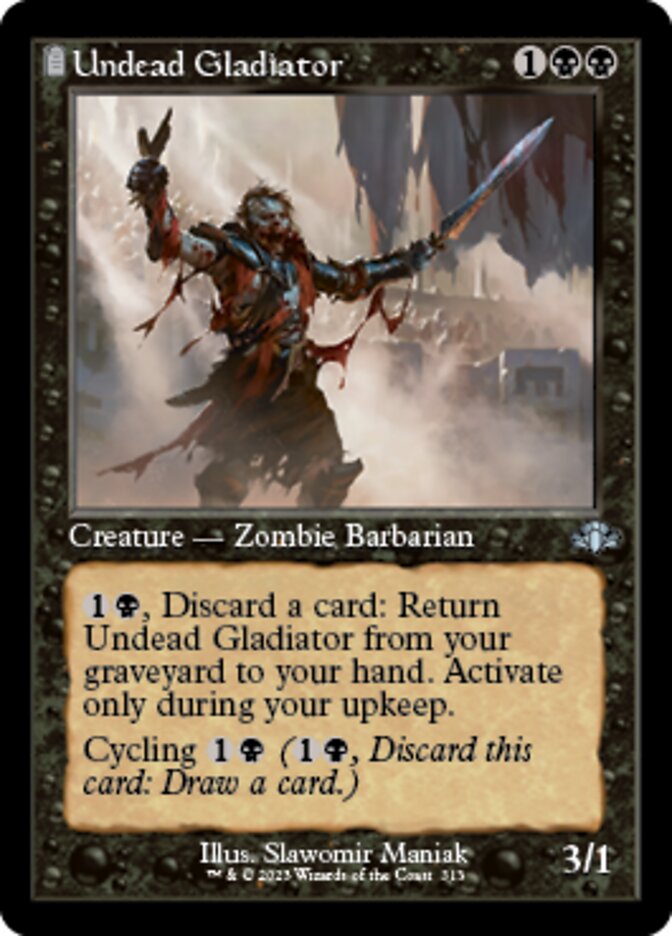 Undead Gladiator (Retro) [Dominaria Remastered] | Galaxy Games LLC