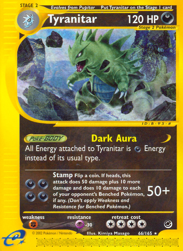 Tyranitar (66/165) [Expedition: Base Set] | Galaxy Games LLC