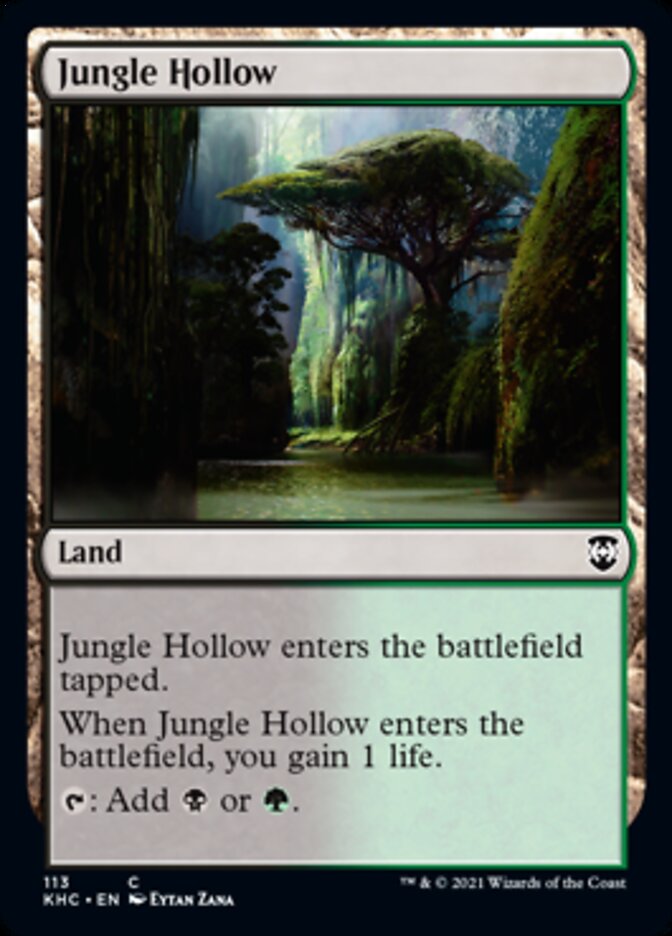 Jungle Hollow [Kaldheim Commander] | Galaxy Games LLC