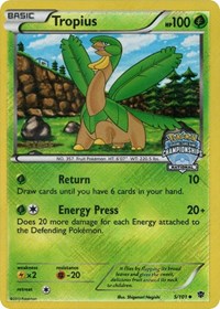 Tropius (5/101) (National Championship Staff Promo) [Black & White: Plasma Blast] | Galaxy Games LLC