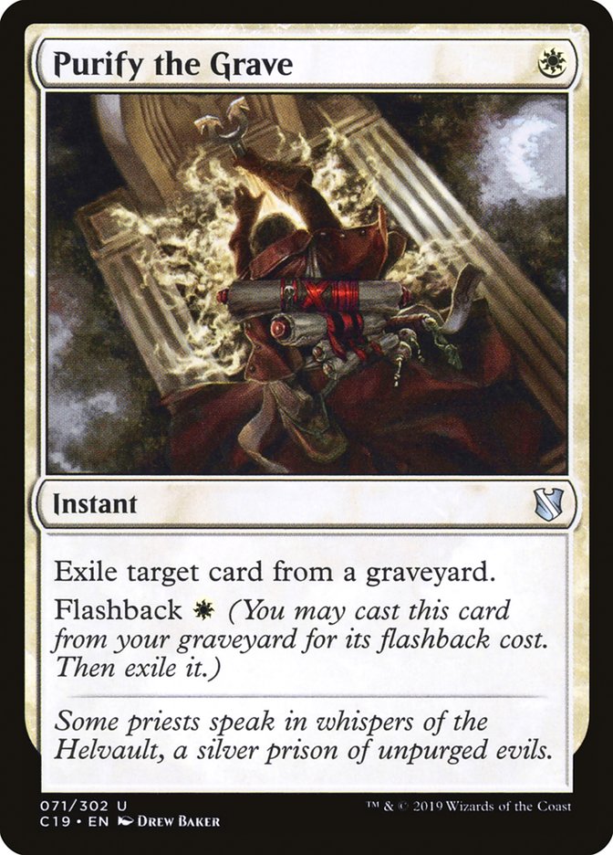 Purify the Grave [Commander 2019] | Galaxy Games LLC