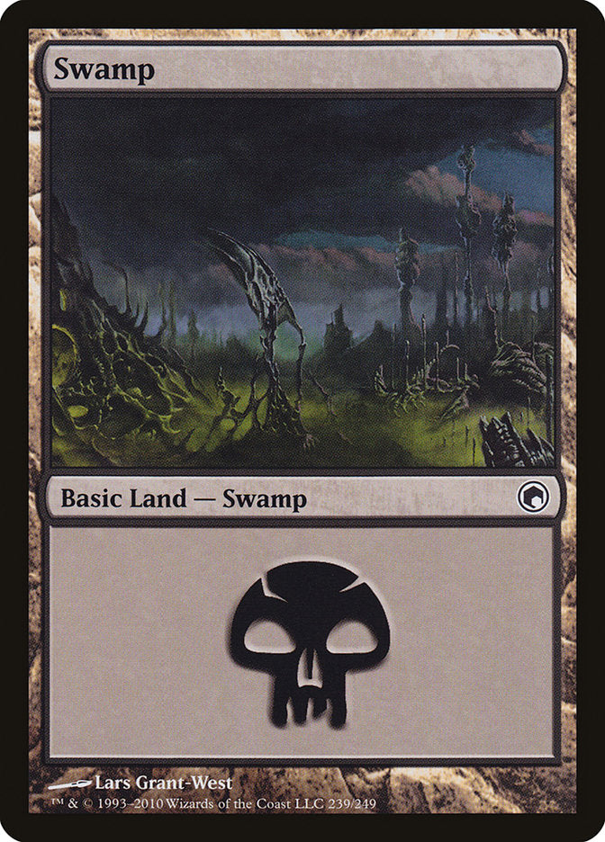 Swamp (239) [Scars of Mirrodin] | Galaxy Games LLC