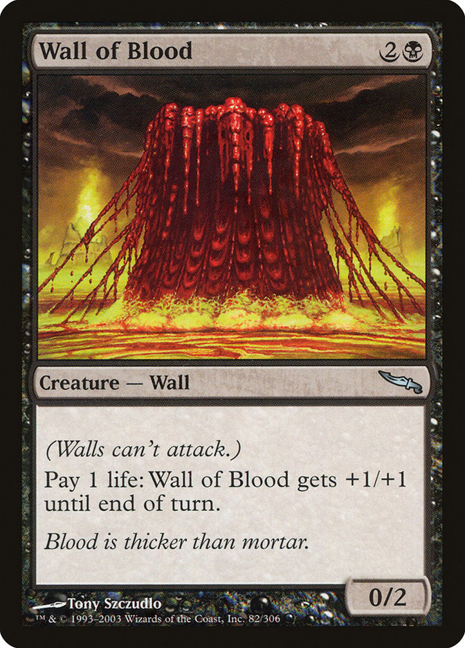 Wall of Blood [Mirrodin] | Galaxy Games LLC