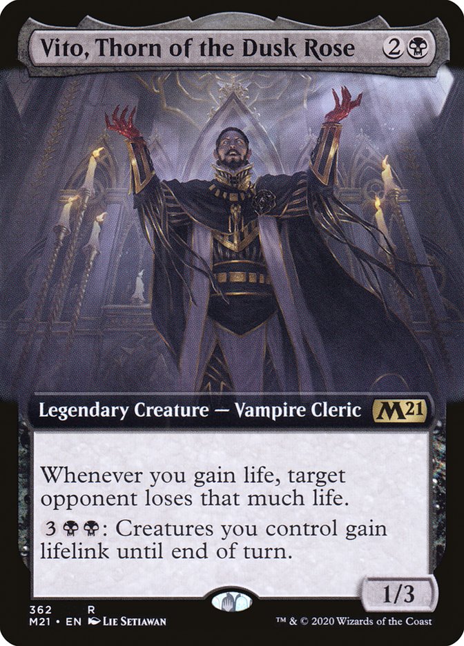 Vito, Thorn of the Dusk Rose (Extended Art) [Core Set 2021] | Galaxy Games LLC