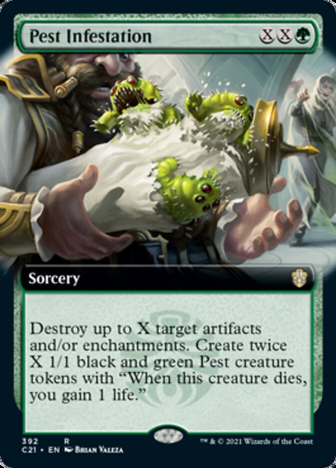 Pest Infestation (Extended Art) [Commander 2021] | Galaxy Games LLC