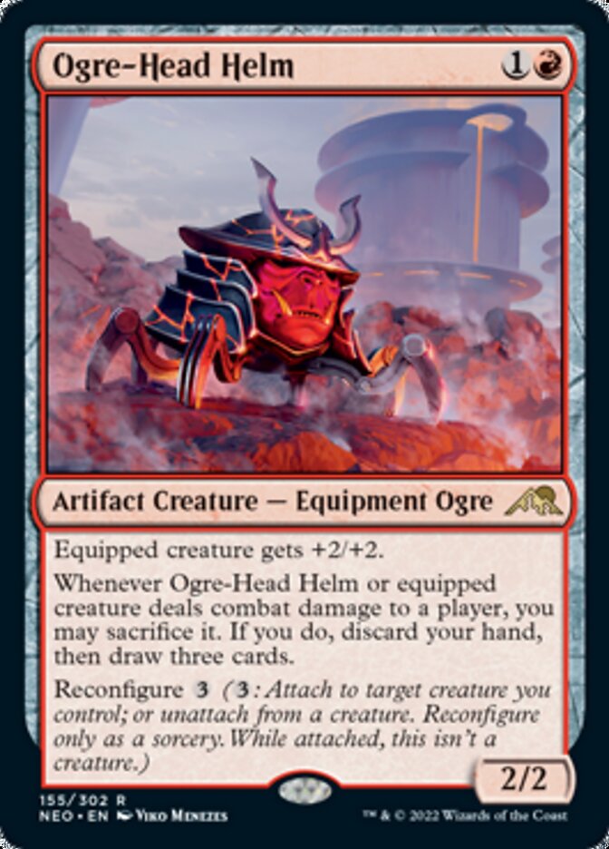 Ogre-Head Helm [Kamigawa: Neon Dynasty] | Galaxy Games LLC