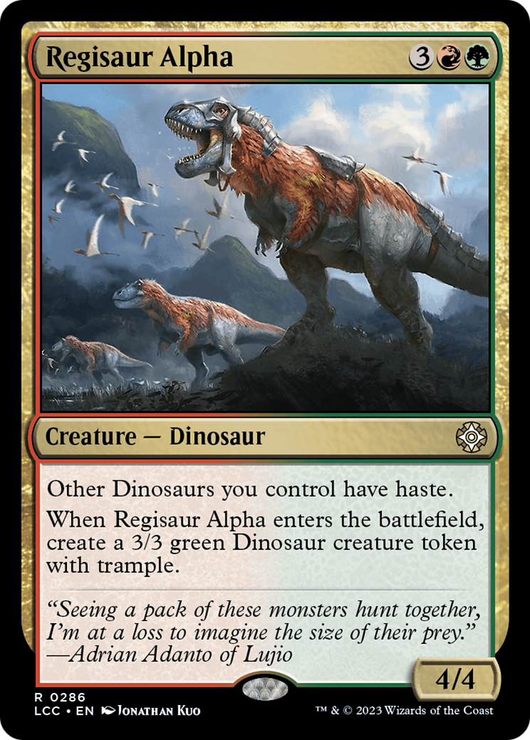 Regisaur Alpha [The Lost Caverns of Ixalan Commander] | Galaxy Games LLC