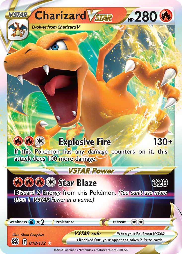 Charizard VSTAR (018/172) (Jumbo Card) [Sword & Shield: Brilliant Stars] | Galaxy Games LLC