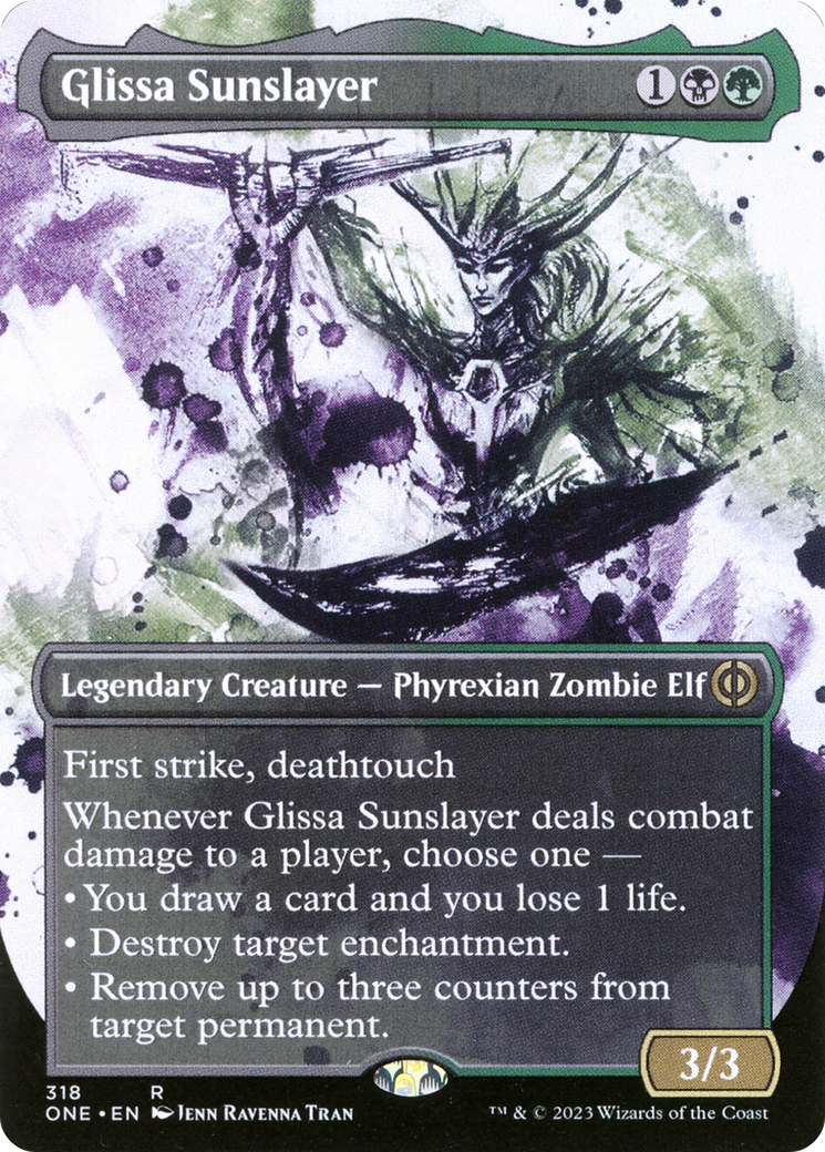 Glissa Sunslayer (Borderless Ichor) [Phyrexia: All Will Be One] | Galaxy Games LLC
