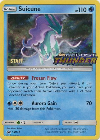 Suicune (SM149) (Staff Prerelease Promo) [Sun & Moon: Black Star Promos] | Galaxy Games LLC