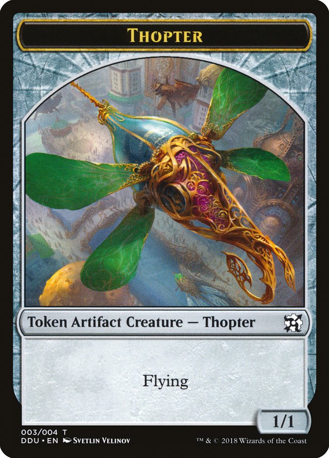 Thopter Token (003/004) [Duel Decks: Elves vs. Inventors Tokens] | Galaxy Games LLC