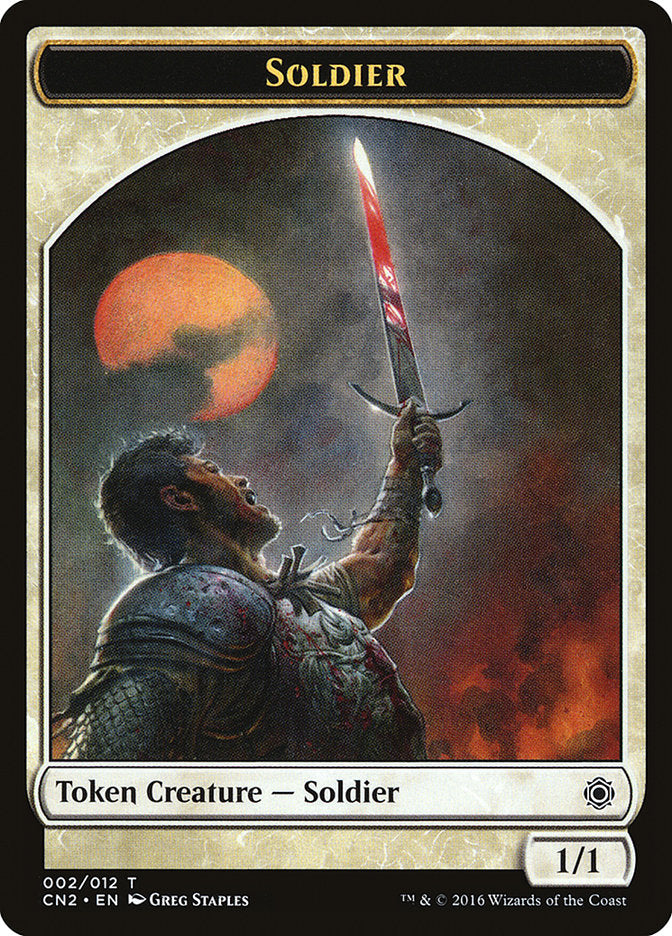 Soldier Token (002/012) [Conspiracy: Take the Crown Tokens] | Galaxy Games LLC