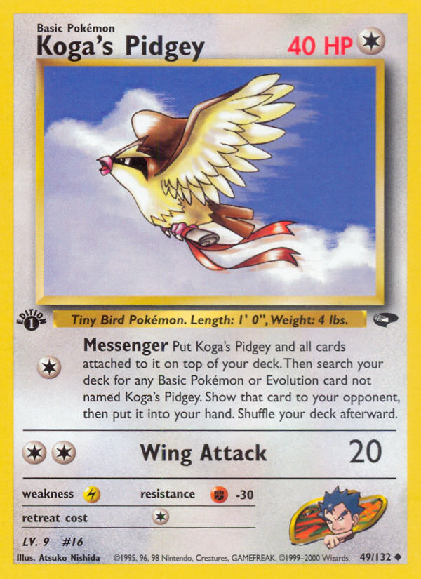 Koga's Pidgey (49/132) [Gym Challenge 1st Edition] | Galaxy Games LLC