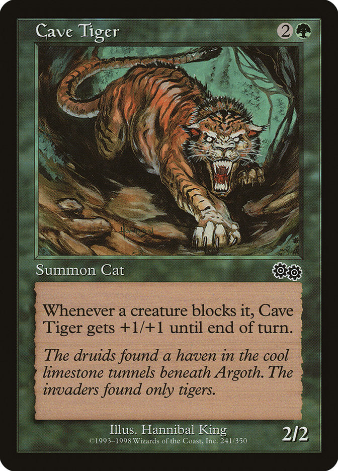 Cave Tiger [Urza's Saga] | Galaxy Games LLC