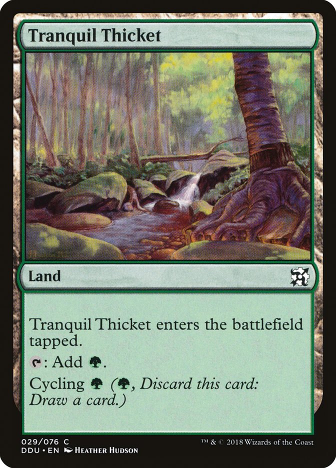 Tranquil Thicket [Duel Decks: Elves vs. Inventors] | Galaxy Games LLC