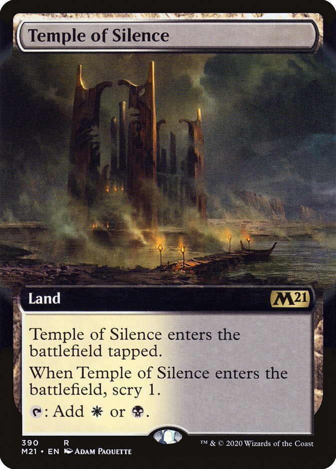 Temple of Silence (Extended Art) [Core Set 2021] | Galaxy Games LLC