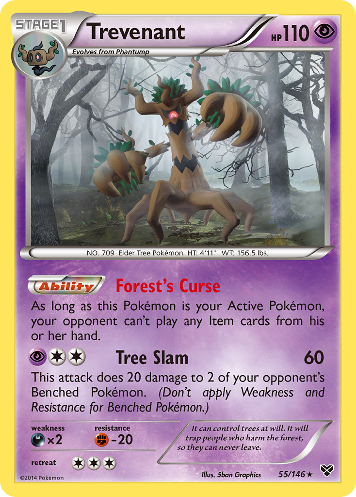 Trevenant (55/146) [XY: Base Set] | Galaxy Games LLC