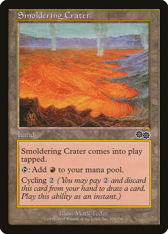 Smoldering Crater [Urza's Saga] | Galaxy Games LLC