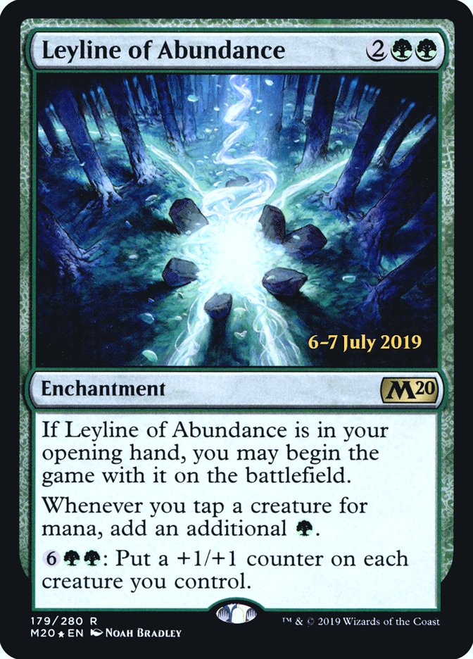 Leyline of Abundance [Core Set 2020 Prerelease Promos] | Galaxy Games LLC