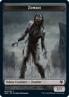 Zombie // Human Soldier Double-Sided Token [Game Night: Free-for-All Tokens] | Galaxy Games LLC