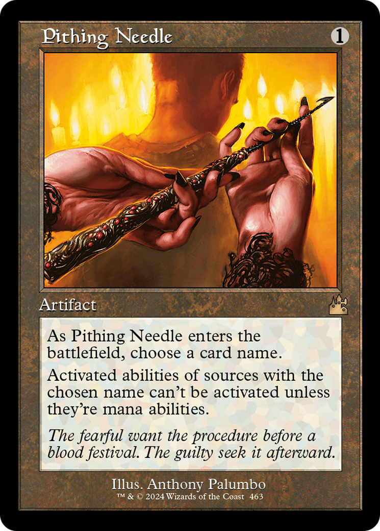 Pithing Needle (Retro Frame) [Ravnica Remastered] | Galaxy Games LLC