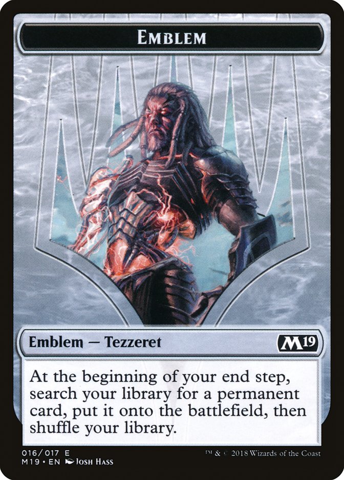 Tezzeret, Artifice Master Emblem [Core Set 2019 Tokens] | Galaxy Games LLC