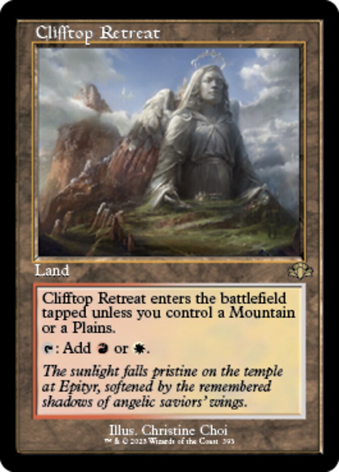 Clifftop Retreat (Retro) [Dominaria Remastered] | Galaxy Games LLC