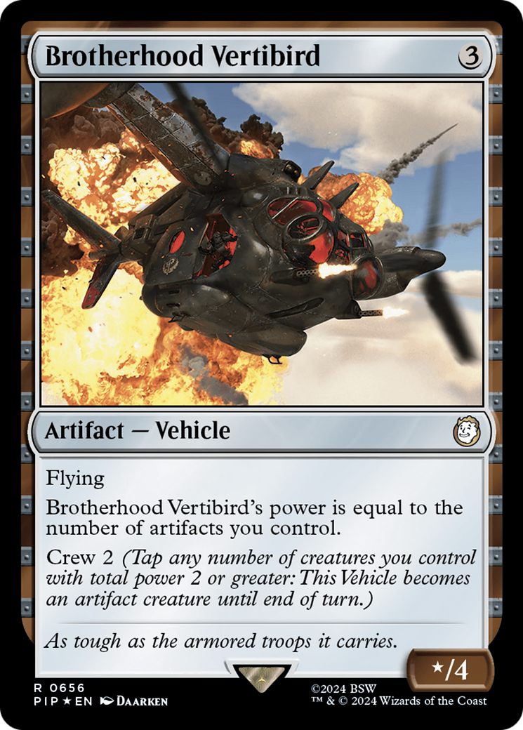Brotherhood Vertibird (Surge Foil) [Fallout] | Galaxy Games LLC