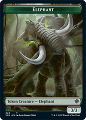 Elephant // Thopter Double-Sided Token [Starter Commander Decks] | Galaxy Games LLC