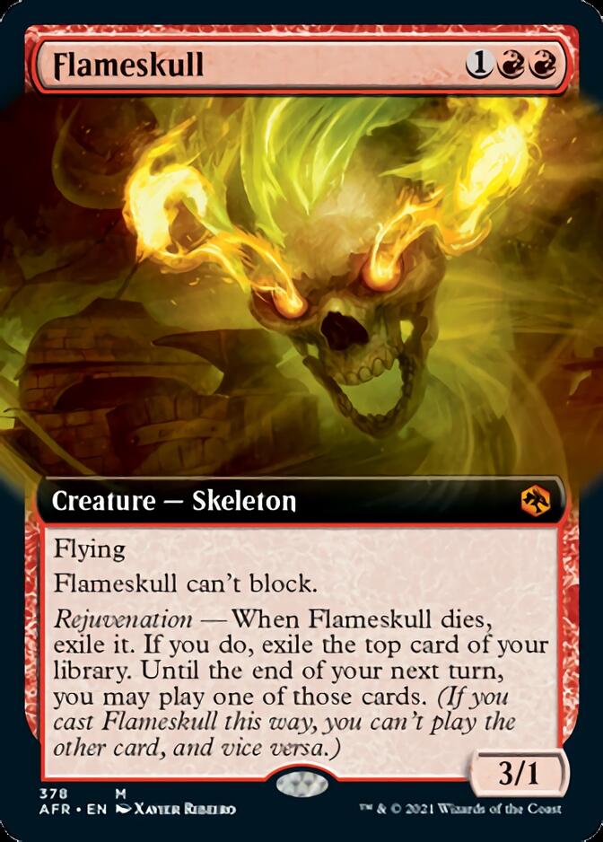 Flameskull (Extended Art) [Dungeons & Dragons: Adventures in the Forgotten Realms] | Galaxy Games LLC