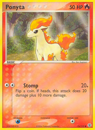 Ponyta (76/112) [EX: FireRed & LeafGreen] | Galaxy Games LLC