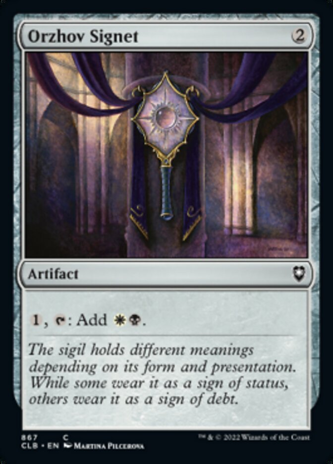 Orzhov Signet [Commander Legends: Battle for Baldur's Gate] | Galaxy Games LLC
