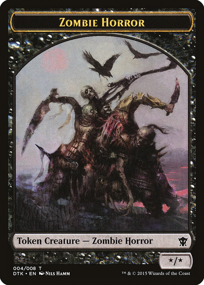 Zombie Horror Token [Dragons of Tarkir Tokens] | Galaxy Games LLC
