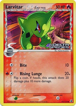 Larvitar (73/113) (Delta Species) (Stamped) [EX: Delta Species] | Galaxy Games LLC