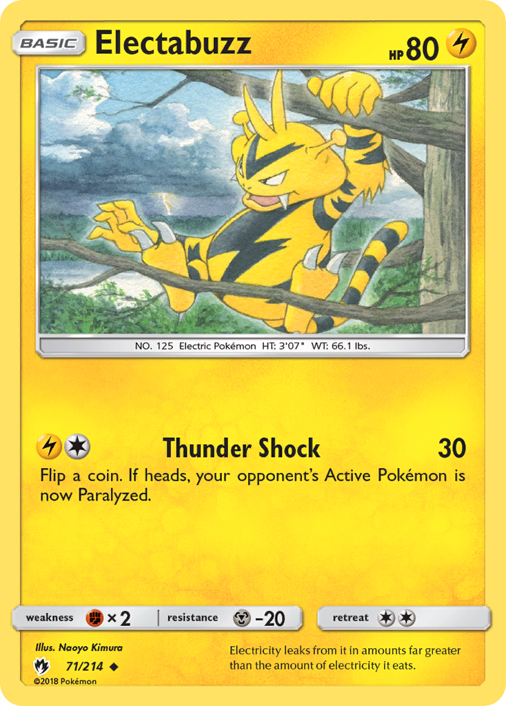 Electabuzz (71/214) [Sun & Moon: Lost Thunder] | Galaxy Games LLC