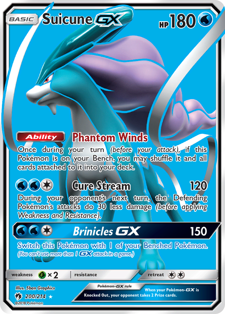 Suicune GX (200/214) [Sun & Moon: Lost Thunder] | Galaxy Games LLC