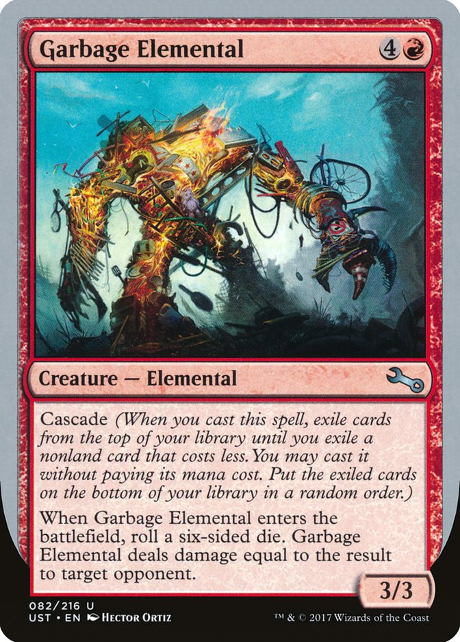 Garbage Elemental (3/3 Creature) [Unstable] | Galaxy Games LLC