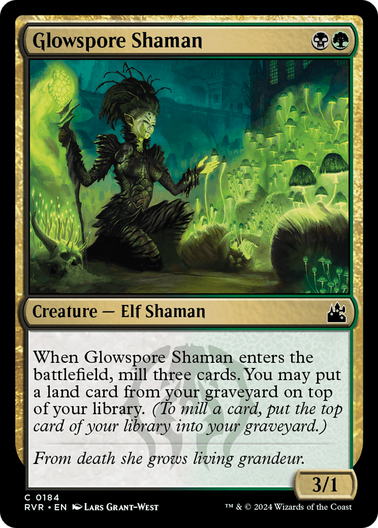Glowspore Shaman [Ravnica Remastered] | Galaxy Games LLC