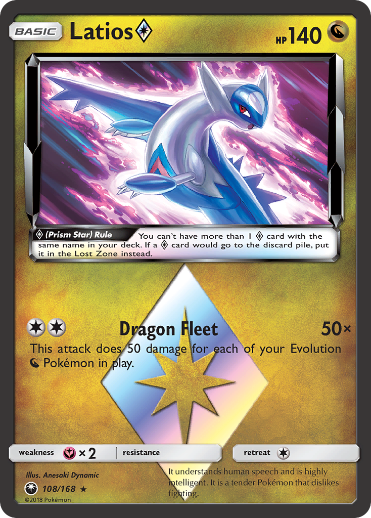 Latios (108/168) (Prism Star) [Sun & Moon: Celestial Storm] | Galaxy Games LLC