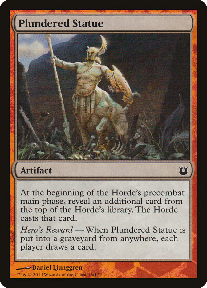 Plundered Statue [Born of the Gods Battle the Horde] | Galaxy Games LLC
