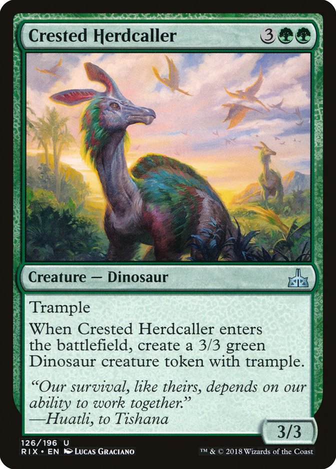 Crested Herdcaller [Rivals of Ixalan] | Galaxy Games LLC