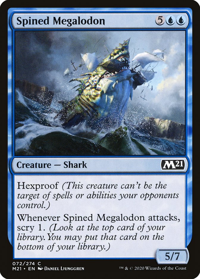 Spined Megalodon [Core Set 2021] | Galaxy Games LLC