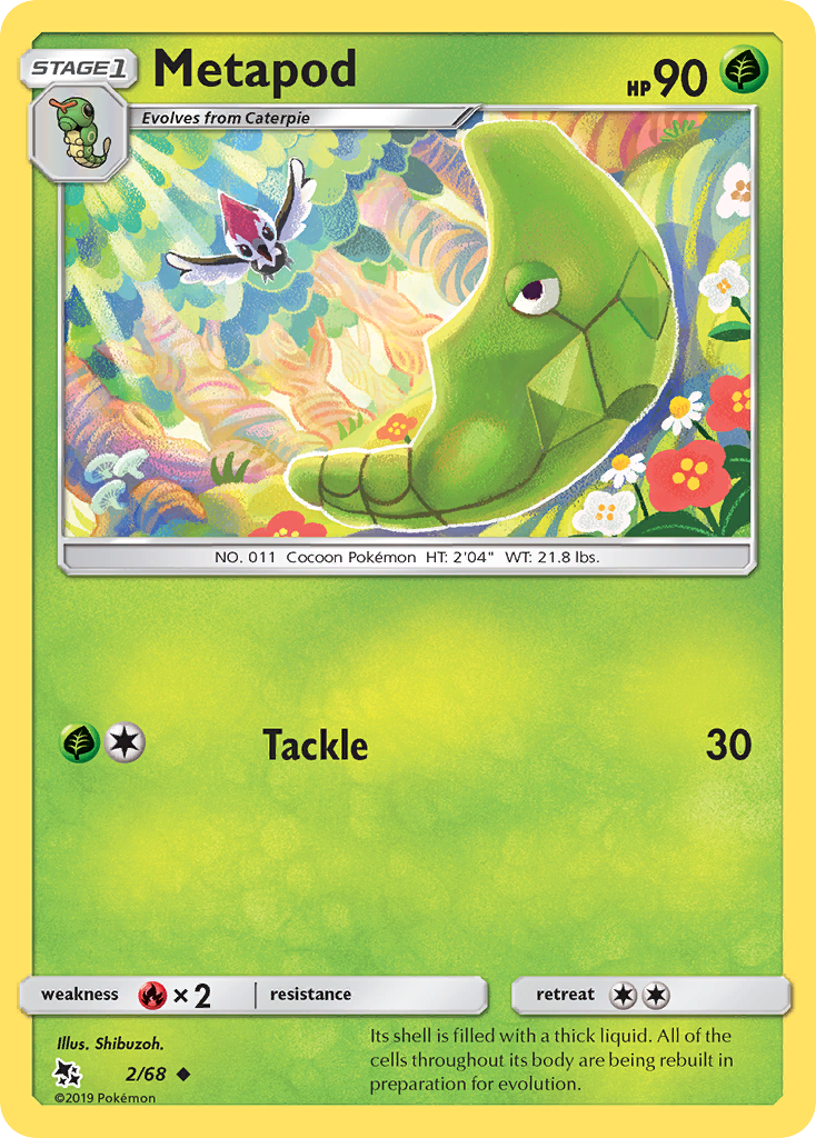 Metapod (2/68) [Sun & Moon: Hidden Fates] | Galaxy Games LLC