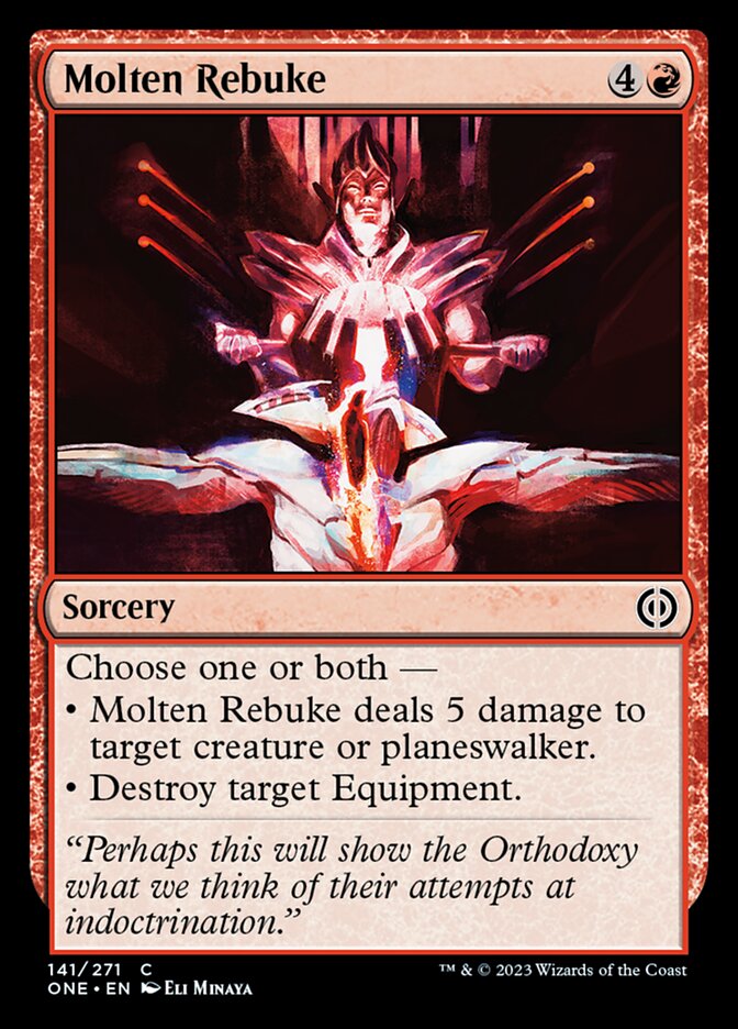 Molten Rebuke [Phyrexia: All Will Be One] | Galaxy Games LLC