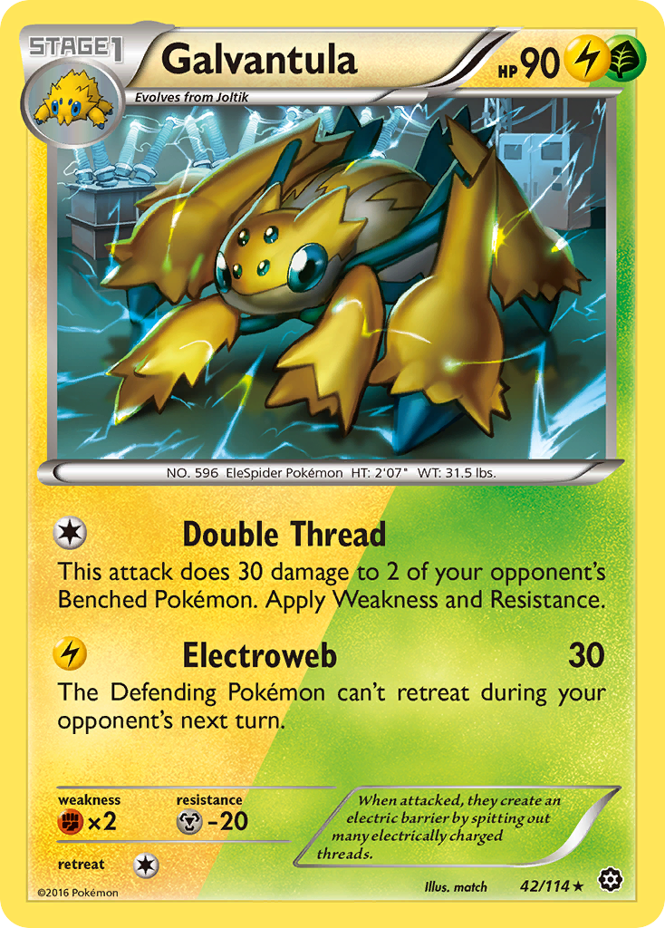 Galvantula (42/114) [XY: Steam Siege] | Galaxy Games LLC